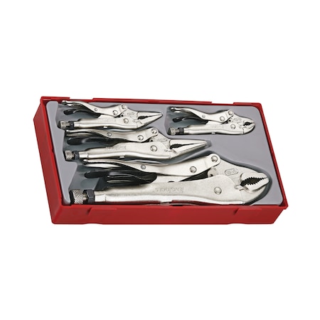 Teng Tools TTVG05 - 5 Piece Power Grip (Vise) Plier Set TTVG05